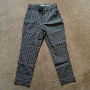 hollister plaid checkered tapered pants size small